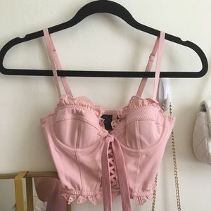 Fenty Puma Lace Up Crop Top